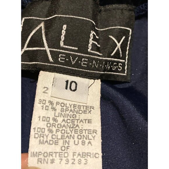 Alex Evenings Womens Straight Skirt Blue Long Maxi Stretch USA 10 Waist 28 in - Picture 4 of 4
